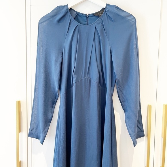 BNWT Club Monaco Rokinsa Fit & Flare Silk Dress - Picture 4 of 15